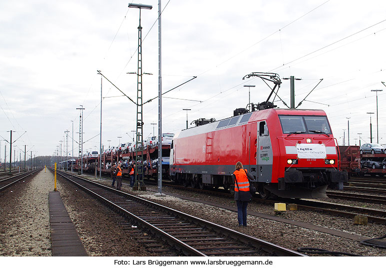 Erster Güterzug mit 835 Meter Länge von Maschen nach Padborg