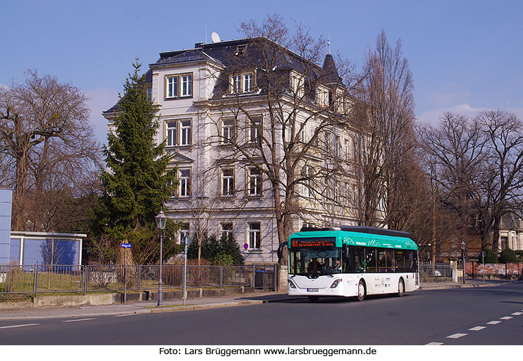DVB Elektrobus auf der Linie 61in Dresden