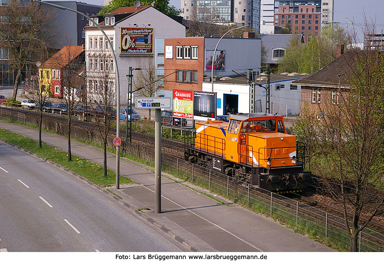Eine Northrail-Lok in Hamburg-Harburg