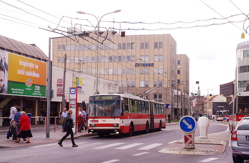 Der Obus in Usti nad Labem - moderne Elektromobilät