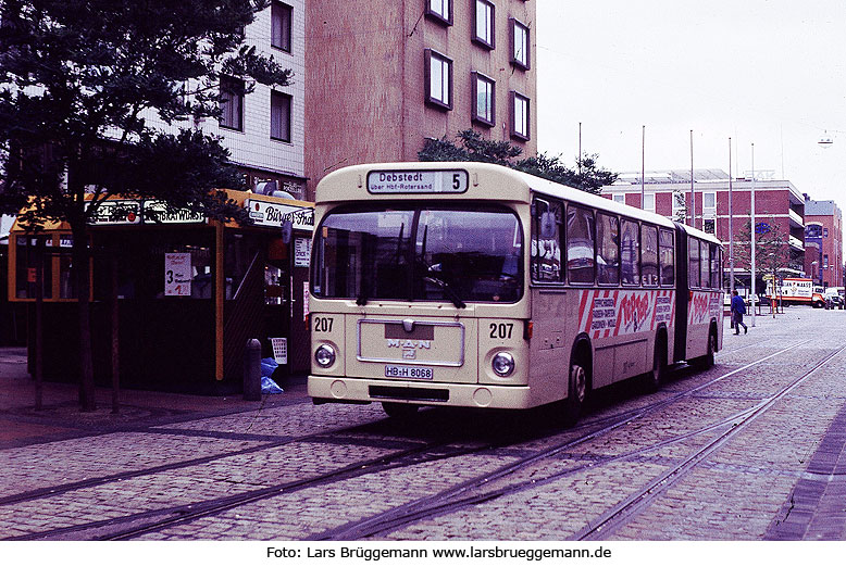 Eein VGB Bus in Bremerhaven am Theodor-Heuss-Platz