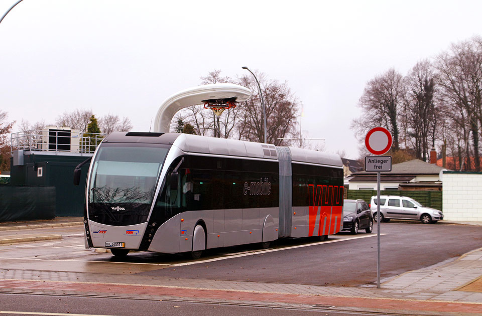 Der Elektrobus der VHH in Hamburg