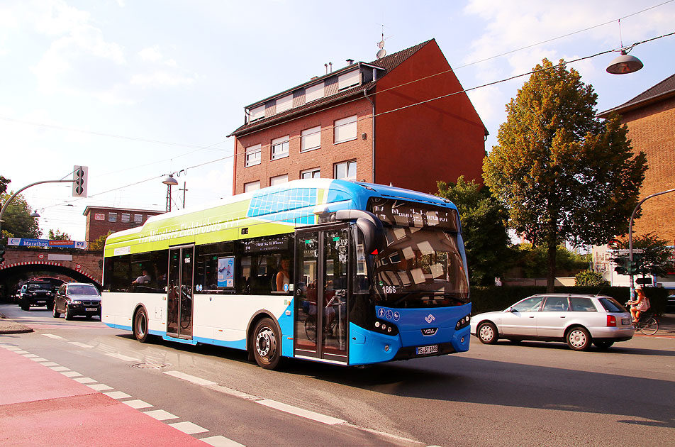 Ein Citea SLF-120 Electric Bus der Stadtwerke Münster - Ein Elektrobus
