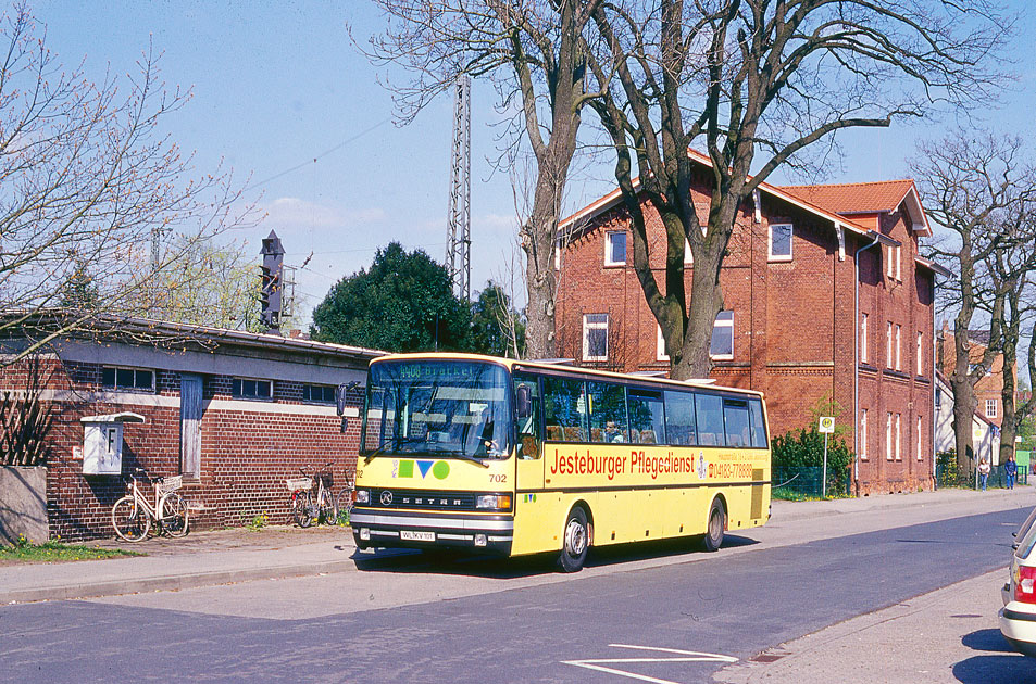 Ein KVG Bus am Bahnhof Buchholz in der Nordheide