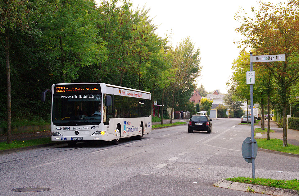 Ein Bus von Die Linie in Elmshorn