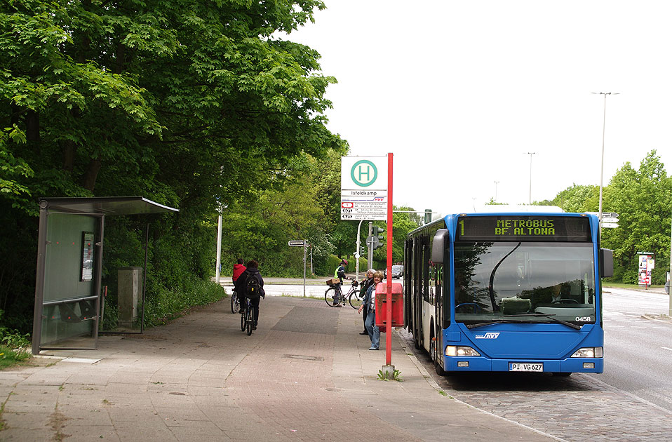 Bushaltestelle Isfeldkamp in Hamburg