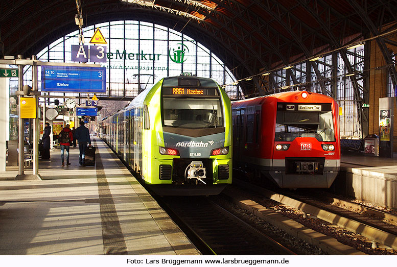 Nordbahn und S-Bahn im Dammtorbahnhof - Hamburg Dammtor