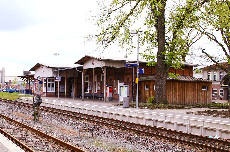 Das Bahnhofsgebäude vom Bahnhof Schneverdingen