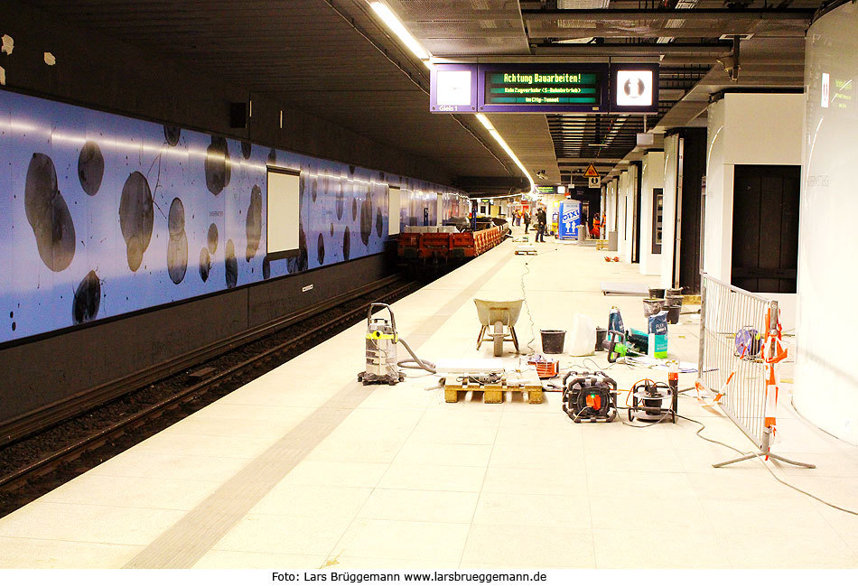 Modernisierungsarbeiten im Bahnhof Hamburg Jungfernstieg