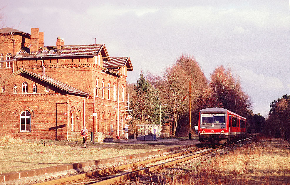 Der Bahnhof Hitzacker an der Wendlandbahn