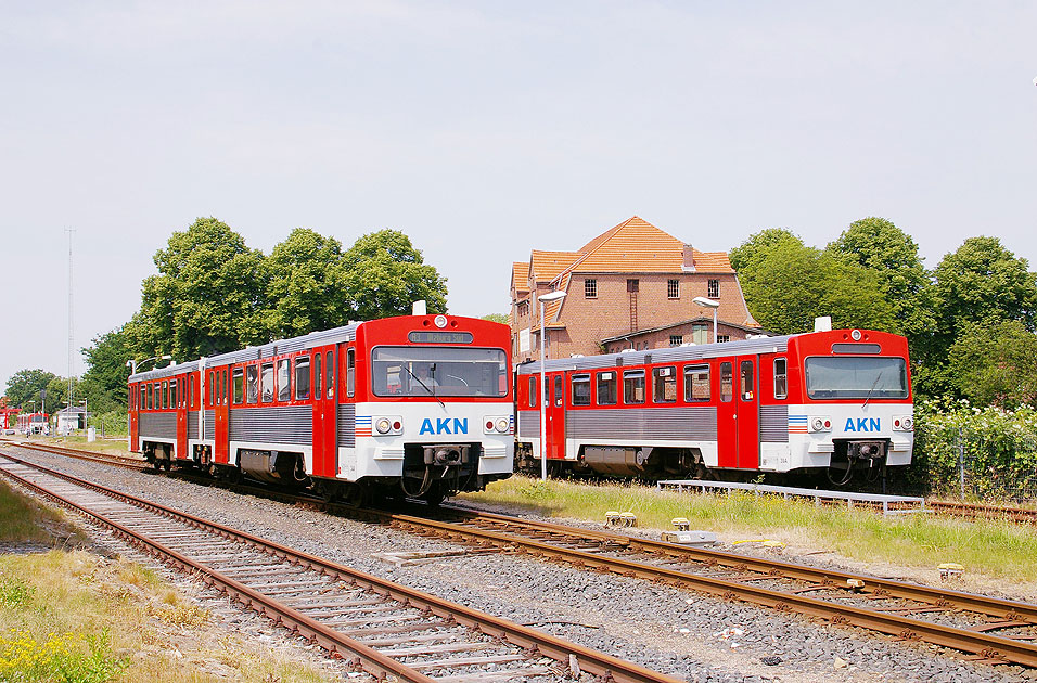 Die AKN im Bahnhof Barmstedt
