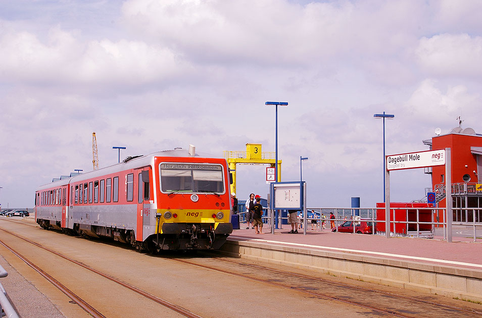 Bahnhof Dagebüll Mole - Umstieg zur Fähre nach Föhr und Amrum