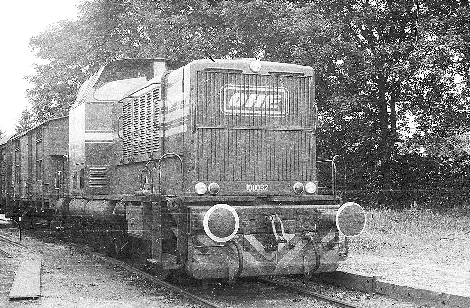 Die OHE 100032 im Bahnhof Soltau Süd