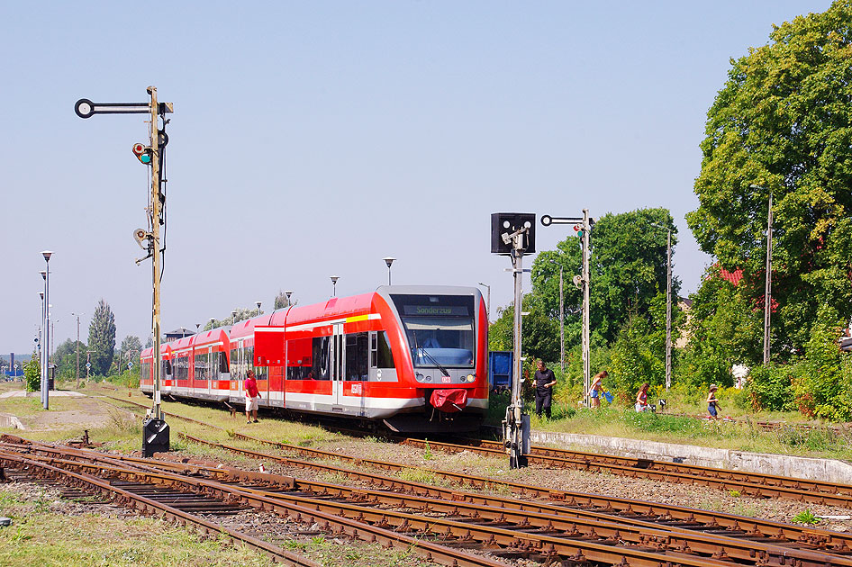 DB Baureihe 646 im Bahnhof Meseritz - Miedzyrzecz