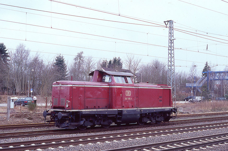 Die DB Baureihe 212 im Bahnhof Buchholz in der Nordheide