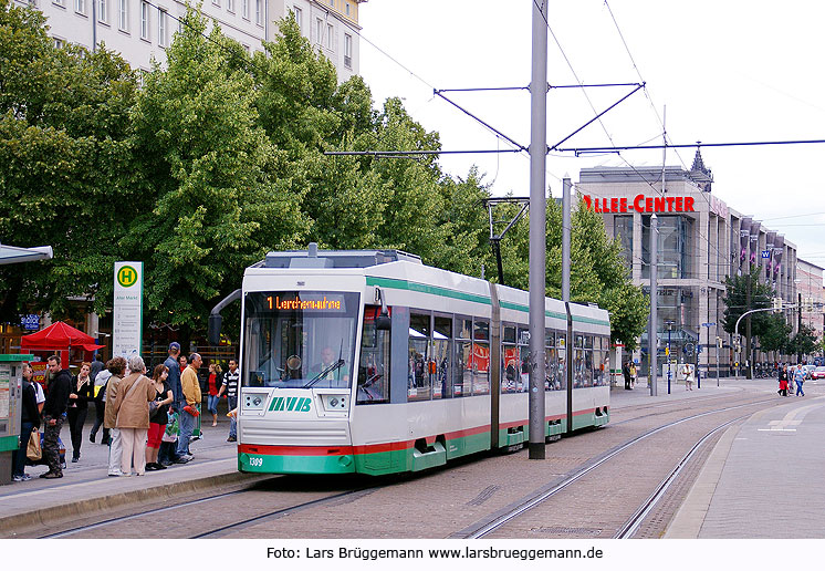 Die Straßenbahn in Magdeburg - Haltestelle Alter Markt
