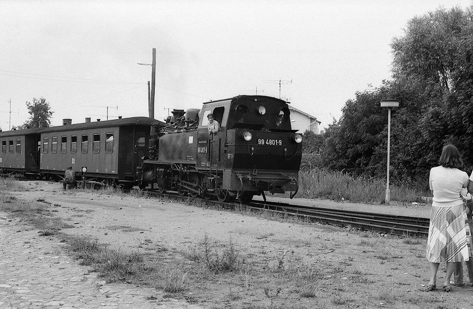 Der rasende Roland auf Rügen im Bahnhof Binz