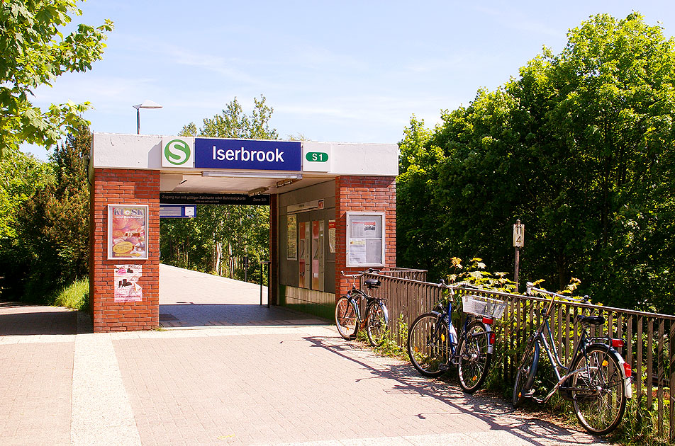 Der Bahnhof Iserbrook der Hamburger S-Bahn