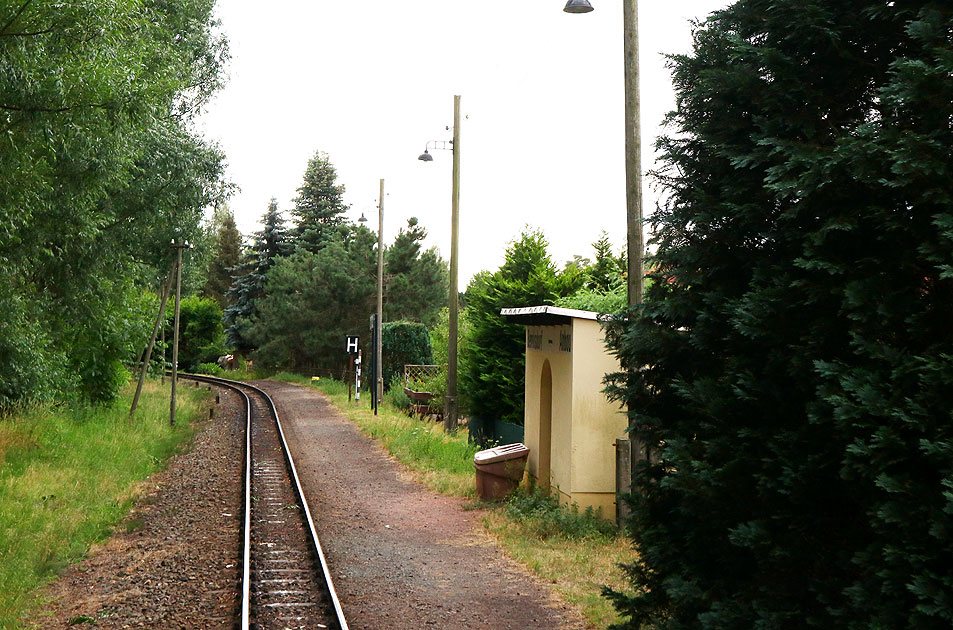 Der Bahnhof Berbisdorf Anbau - an der Lößnitzgrundbahn