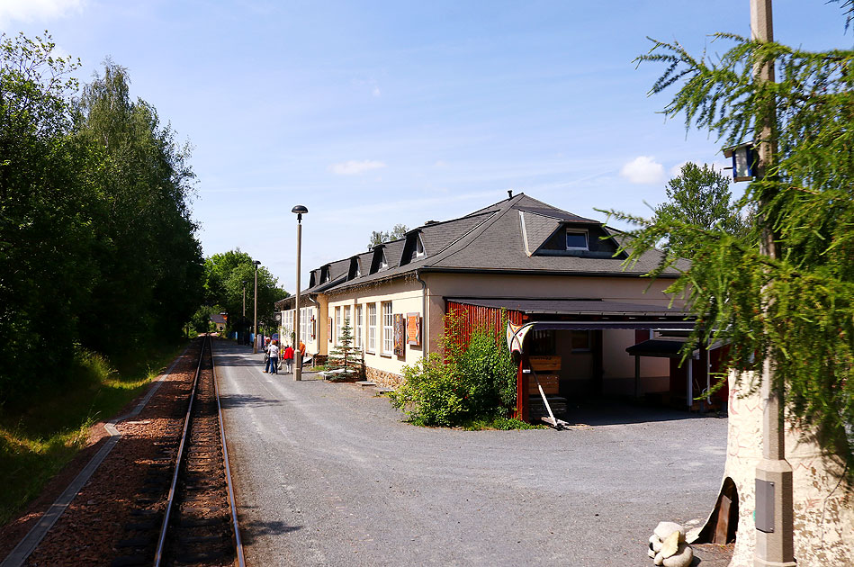 Der Bahnhof Schmiedeberg an der Weißeritztalbahn