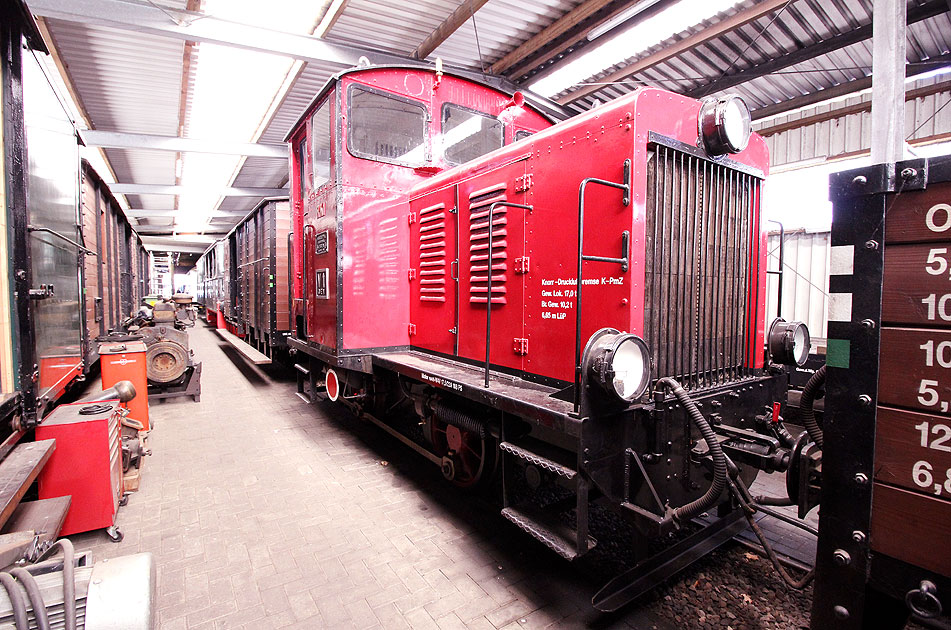 Die Lok V 1 vom DEV in Bruchhausen-Vilsen