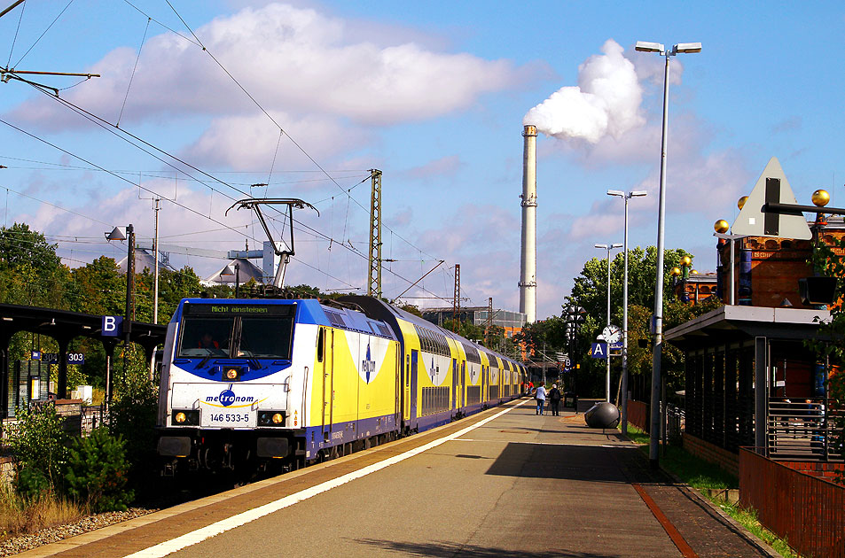 Der Metronom ist in Schieflage geraten - hier ein Metronom-Zug im Bahnhof Uelzen