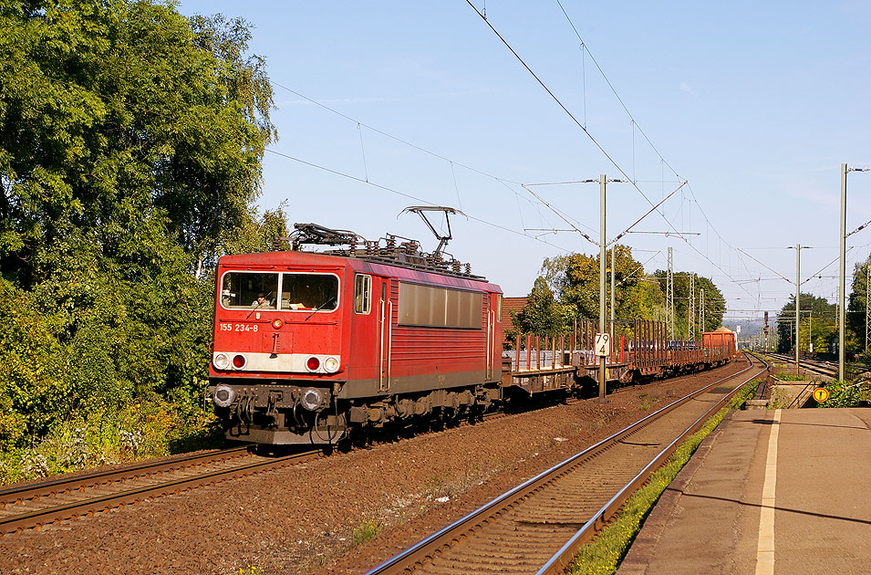 Die 155 234-8 im Bahnhof Bad Oeynhausen