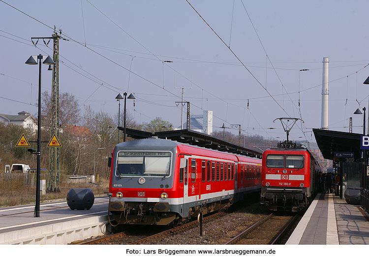 Bahnhof Uelzen DB Baureihe 112 und 628