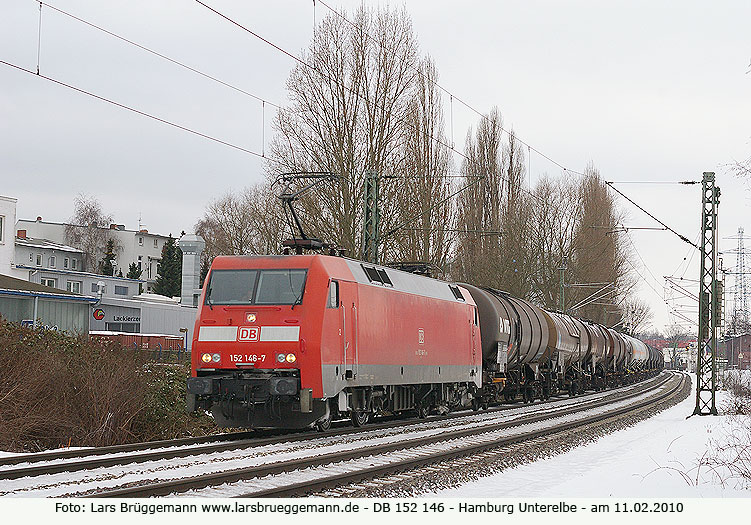 DB Baureihe 152 in Hamburg Unterelbe