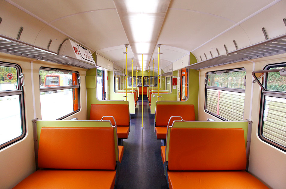 Der 472 062 Museumszug von innnen