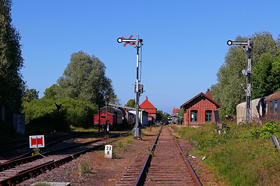 Der Bahnhof Schönberger Strand an der Ostsee