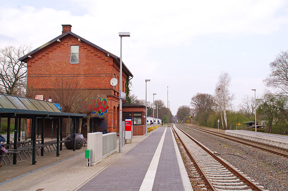 Der Bahnhof Hodenhagen an der Heidebahn