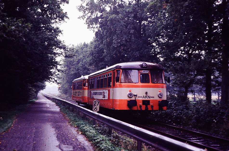 Zwei MAN Schienenbusse der AKN - die VT 2.19 und VT 2.20
