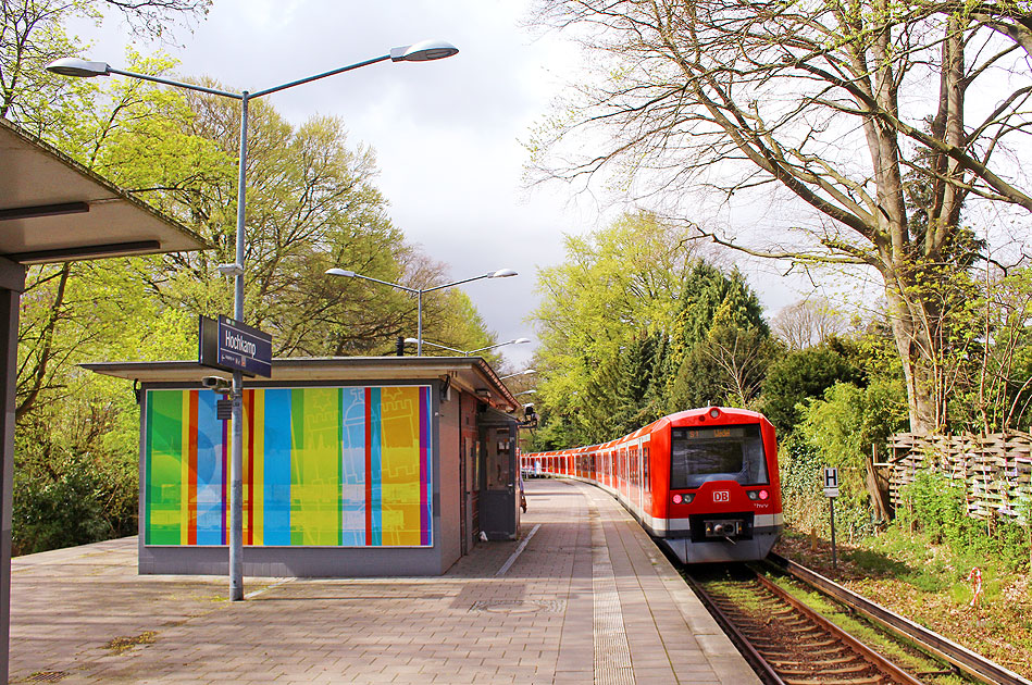 Der Bahnhof Hochkamp der Hamburger S-Bahn