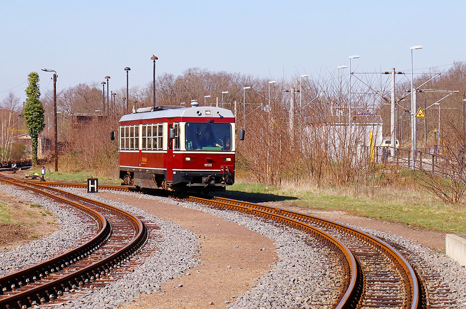 Die Döllnitzbahn im Bahnhof Oschatz