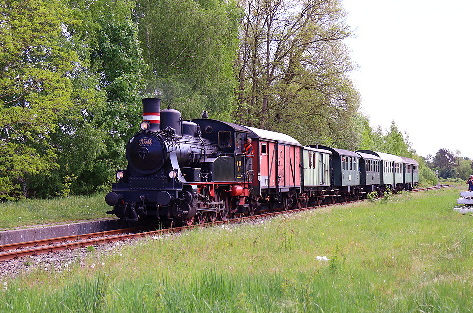 Die GE Lok 350 der Reihe Q im Bahnhof Bergedorf Süd