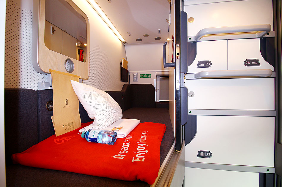 Die Mini Cabin vom ÖBB Nightjet - Schlafkapsel - Schlafkabine