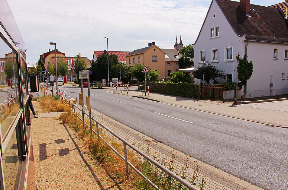 Der Bahnhof Oschatz Lichtstraße an der Döllnitzbahn
