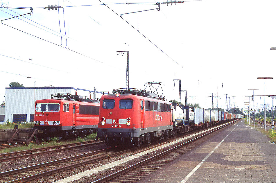 Die DB Baureihe 140 und 155 im Bahnhof Rheine