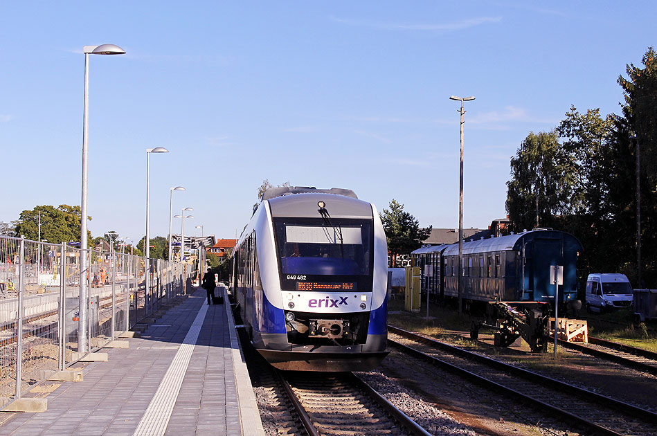 Ein Erixx Lint im Bahnhof Soltau
