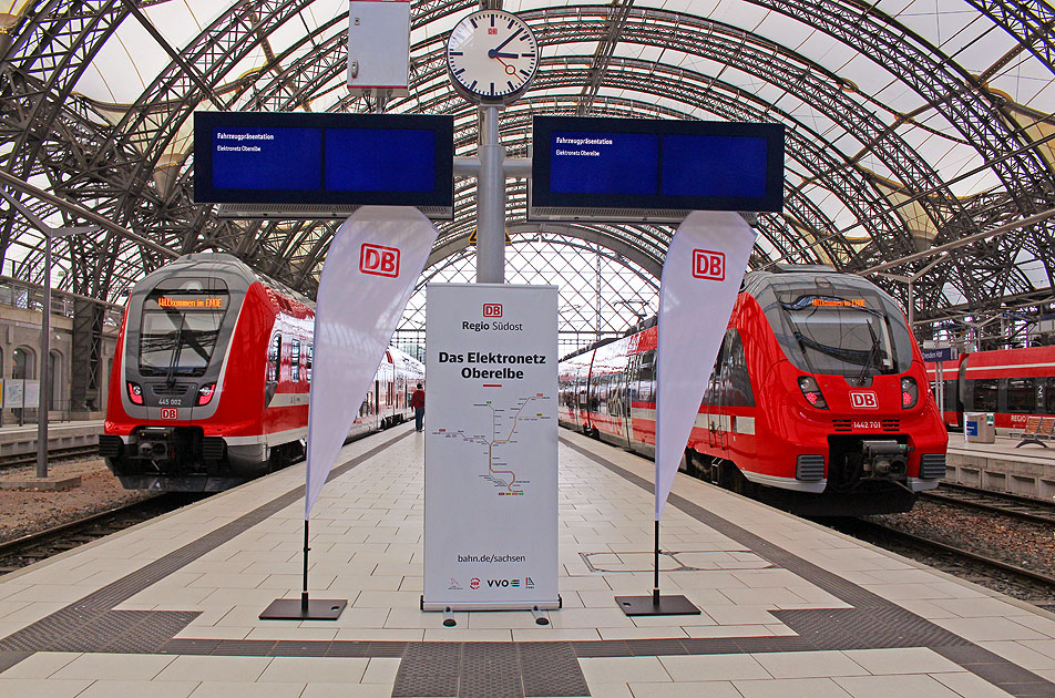 Baureihe 445 und 442 in Dresden Hbf