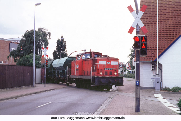 Die ITL Lok 106 004 im Einsatz bei der Uetersener Eisenbahn