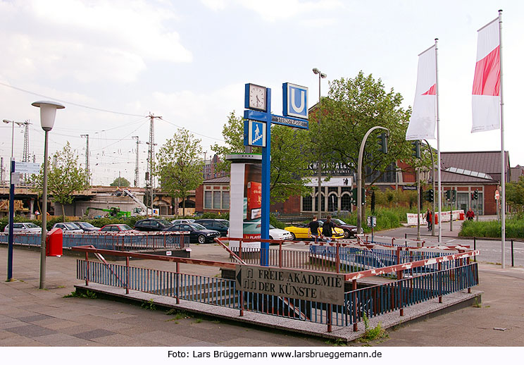 Die U-Bahn-Haltestelle Steinstraße in Hamburg