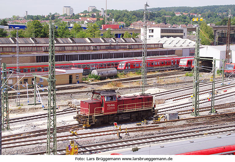 Eine Gmeinder-Lok der HzL (Hohenzollerische Landesbahn AG - 98 80 0580 002-0 HzL)