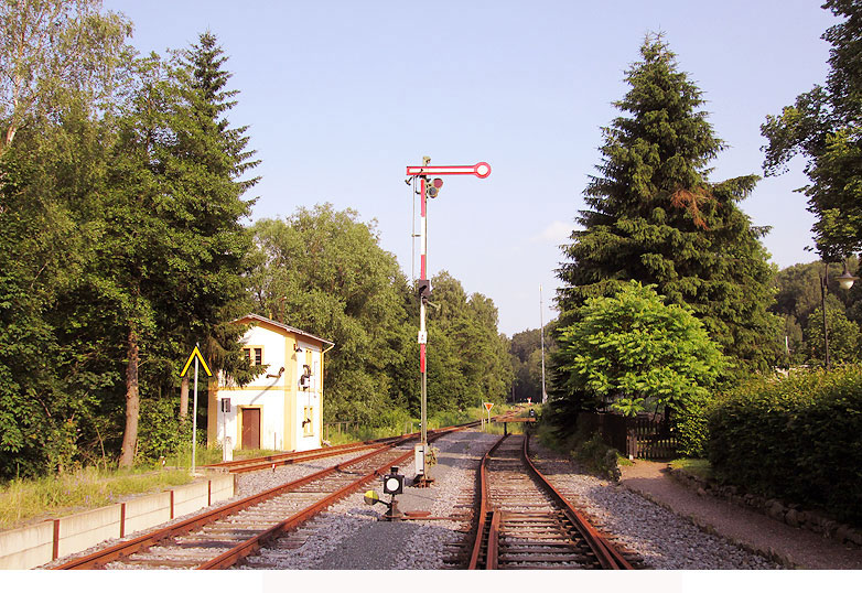 Der Bahnhof Bärenstein an der Müglitztalbahn