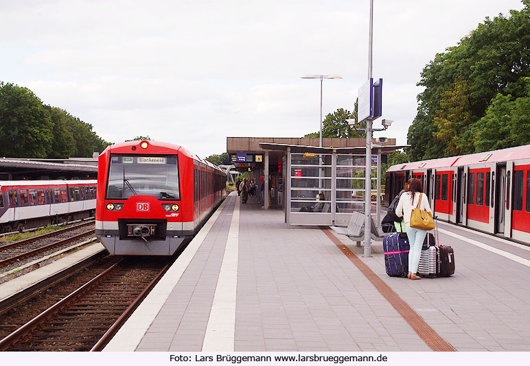 Der Bahnhof Ohlsdorf der S-Bahn in Hamburg