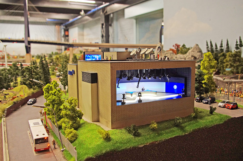 Das Tagesschau Studio im Hamburger Miniatur Wunderland