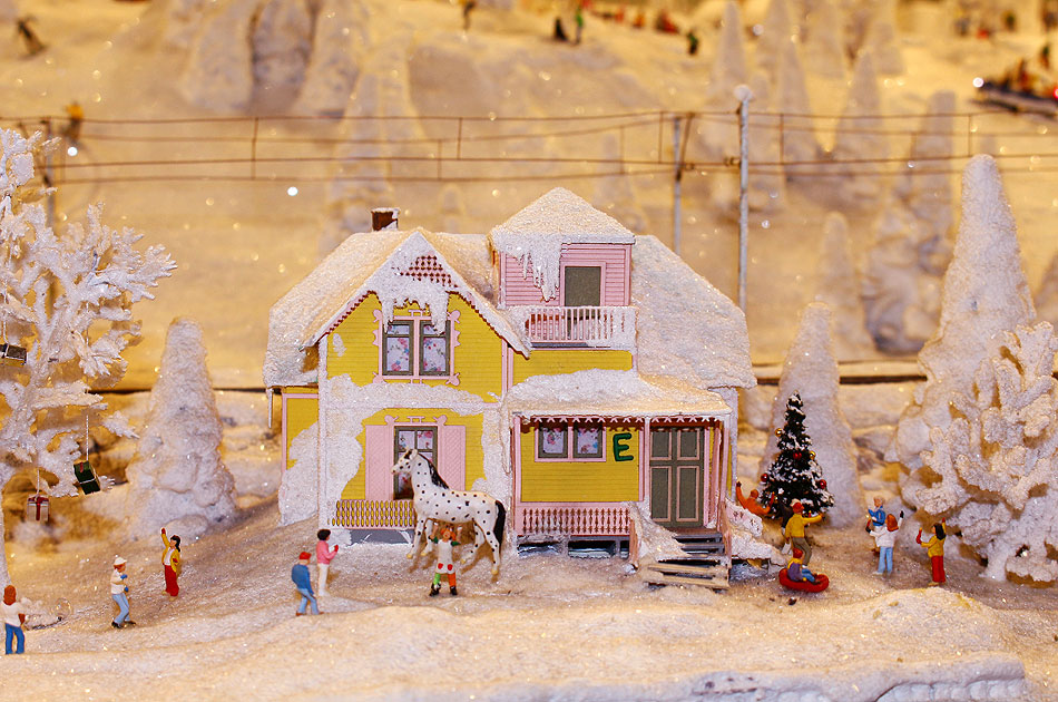 Die Villa Kunterbunt im Hamburger Miniatur Wuinderland Miwula