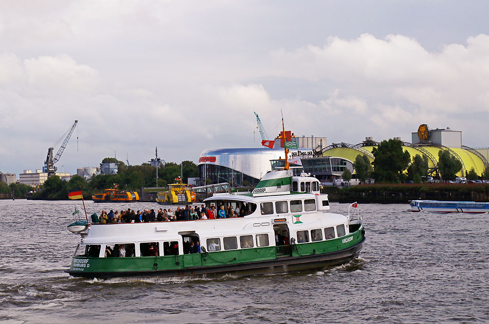 Das HADAG Schiff Kirchdorf als Musical Shuttle
