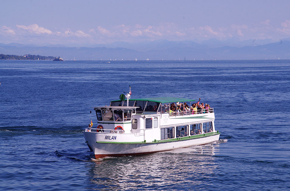 Das Schiff Milan auf dem Bodensee